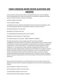 FAMILY MEDICINE BOARD REVIEW QUESTIONS AND ANSWERS