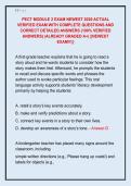 PECT MODULE 2 EXAM NEWEST 2026 ACTUAL  VERIFIED EXAM WITH COMPLETE QUESTIONS AND  CORRECT DETAILED ANSWERS &lpar;100&percnt; VERIFIED  ANSWERS&rpar; &vert;ALREADY GRADED A&plus;&vert; &vert;&vert;NEWEST  EXAM&excl;&excl;&excl;&vert;&vert;