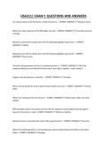 HSA3111 EXAM 1 QUESTIONS AND ANSWERS