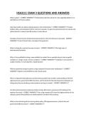 HSA3111 EXAM 3 QUESTIONS AND ANSWERS
