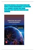 SOLUTION MANUAL FOR OPERATIONS AND SUPPLY CHAIN MANAGEMENT 17TH EDITION BY &lpar;F&period; ROBERT JACOBS TEST BANK UPDATED 2026 VERIFIED QUESTION AND ANSWERS