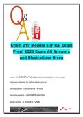CHEM 219 Module 6 Final Exam 2026 &ndash; 100&plus; Verified Q&A &vert; Amines&comma; Amides&comma; Nitriles&comma; Grignard Reactions