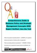 Business Policy and Strategic Management 2026 &ndash; 100&plus; Q&A Guide &vert; Strategy vs Policy&comma; SWOT&comma; Decision Models&comma; Stakeholder Roles