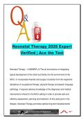 Neonatal Therapy 2026 &ndash; 100&plus; Verified Q&A &vert; NICU Roles&comma; Sensory Development&comma; Neurobehavior&comma; Family Integration