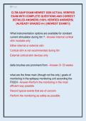 CLTM ASAP EXAM NEWEST 2026 ACTUAL VERIFIED  EXAM WITH COMPLETE QUESTIONS AND CORRECT  DETAILED ANSWERS &lpar;100&percnt; VERIFIED ANSWERS&rpar;  &vert;ALREADY GRADED A&plus;&vert; &vert;&vert;NEWEST EXAM&excl;&excl;&excl;&vert;&vert; 