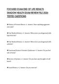 FOCUSED EXAM END OF LIFE RESULTS SHADOW HEALTH EXAM REVIEW FILE 2026 TESTED QUESTIONS