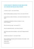 CSTR NEWEST UPDATED EXAM 2026 WITH ACCURATE DETAILED SOLUTIONS
