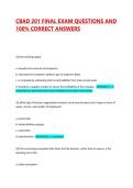 CBAD 201 FINAL EXAM QUESTIONS AND 100&percnt; CORRECT ANSWERS 2026
