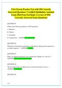 COA Newest Practice Tests 1&comma; 2 & 3 Bundle with 1350 Correctly Answered Questions &sol; Certified Ophthalmic Assistant Exam 2026 Prep Test Bank &lpar;A review of 1350&plus; Correctly Answered Exam Questions&rpar;
