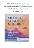 Test Bank for Medical-Surgical Nursing&colon; Concepts for Interprofessional Collaborative Care 10th Edition by Donna D&period; Ignatavicius&comma; M&period; Linda Workman & Cherie R&period; Rebar &comma; ISBN&colon; 9780323612425 &vert;All Chapters Verified&vert; Guide A&plus;