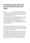 FOUNDATIONS OF MENTAL HEALTH CARE FINAL STUDY GUIDE 2026 TESTED ITEMS SOLVED
