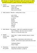 PCC Exam 3&colon; Health Promotion with all Correct & 100&percnt; Verified Answers &vert;Latest Version &vert;Already Graded A&plus;