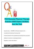 PCS Neonatal Physical Therapy &lpar;45 Q&As&rpar; &vert; DPT 765 &vert; Expert Exam Review &vert; NICU&comma; NIDCAP&comma; RDS
