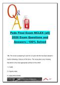 Peds Final Exam NCLEX &lpar;75 Q&As&rpar; &vert; Pediatric Nursing Review &vert; Growth&comma; SIDS&comma; Respiratory&comma; Vaccines