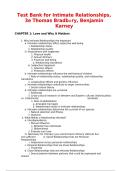 Test Bank &vert; Intimate Relationships 3rd Edition by Thomas Bradbury & Benjamin Karney &ndash; Complete Chapters &vert; Verified Questions & Answers for Exam Prep &vert; A&plus; GRADED