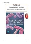 Essentials of Genetics &lpar;10th Edition&rpar; by William S&period; Klug&comma; Michael R&period; Cummings & Charlotte A&period; Spencer &ndash; Test Bank &vert; Exam-Ready Questions with Complete Coverage &lpar;All 21 Chapters&rpar;