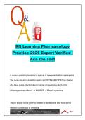RN Pharmacology Practice 2026 &lpar;50&plus; Verified Q&As&rpar; &vert; NCLEX Review &vert; Dosage&comma; Side Effects&comma; Nursing Interventions