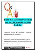 RNRF DCF 2026 Exam &lpar;100&plus; Questions&rpar; &vert; Child Care Regulations&comma; Health&comma; Safety & Licensing Standards