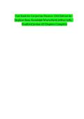 Test Bank &vert; Corporate Finance 13th Edition by Stephen Ross&comma; Randolph Westerfield&comma; Jeffrey Jaffe & Bradford Jordan &ndash; All Chapters &vert; Complete Questions & Answers for Exam Prep &vert; A&plus; GRADED