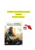 Advanced Financial Accounting &lpar;13th Edition&rpar; by Theodore E&period; Christensen &ndash; Test Bank &vert; Exam-Ready Questions with Complete Chapter Coverage
