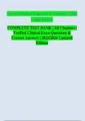 TEST BANK &ndash; Current Medical Diagnosis & Treatment 2025&comma; 64th Edition &vert; All Chapters &vert; 2025&sol;2026