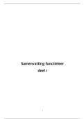 Samenvatting functieleer deel 1