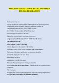 NEW JERSEY REAL ESTATE EXAM COMMISSION  RULES & REGULATIONS
