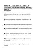 FUNDS PROCTORED PRACTICE SOLUTION 2026 QUESTIONS WITH COMPLETE ANSWERS GRADED A