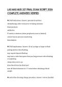 LAS MAS MUS 337 FINAL EXAM SCRIPT 2026 COMPLETE ANSWERS VERIFIED