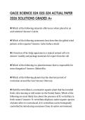 GACE SCIENCE 024 025 524 ACTUAL PAPER 2026 SOLUTIONS GRADED A&plus;