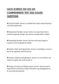 GACE SCIENCE 024 025 524 COMPREHENSIVE TEST 2026 SOLVED QUESTIONS