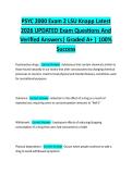 PSYC 2000 Exam 2 LSU Knapp Latest  2026 UPDATED Exam Questions And  Verified Answers&vert; Graded A&plus; &vert; 100&percnt;  Success 