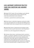 LEAD ABATEMENT SUPERVISOR PRACTICE GUIDE 2026 QUESTIONS AND ANSWERS VERIFIED