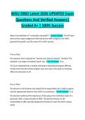 WGU D002 Latest 2026 UPDATED Exam  Questions And Verified Answers&vert;  Graded A&plus; &vert; 100&percnt; Success 