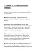 LEADERSHIP ATI COMPREHENSIVE STUDY GUIDE 2026
