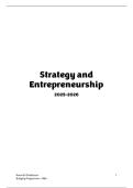 KU Leuven &ndash; Strategy and Entrepreneurship &lpar;HSA13AE&rpar; &ndash; Complete Summary