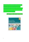 Dental Management Test Bank &ndash; Medically Compromised Patient 10th Edition