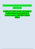 Clinical Medicine Test Bank &ndash; Current Medical Diagnosis & Treatment 2025 Q&A