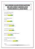 CSLB LICENSING QUALIFICATIONS&vert;QUESTIONS AND 100&percnt; CORRECT ANSWERS&vert;LATEST &excl;&excl;&excl;&excl;2026&vert;GRADED A&plus;&vert; &lpar;EXAM READY&rpar;