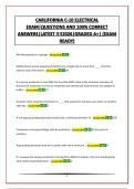 CARLIFORNIA C-10 ELECTRICAL EXAM&vert;QUESTIONS AND 100&percnt; CORRECT ANSWERS&vert;LATEST &excl;&excl;&excl;&excl;2026&vert;GRADED A&plus;&vert; &lpar;EXAM READY&rpar;