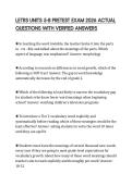 LETRS UNITS 5-8 PRETEST EXAM 2026 ACTUAL QUESTIONS WITH VERIFIED ANSWERS