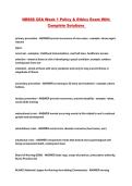 NR668 CEA Week 1 Policy & Ethics Exam With Complete Solutions 