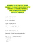 NURS 640 EXAM 1 STUDY GUIDE  2026&sol;2027 COMPLETE QUESTIONS WITH  VERIFIED CORRECT ANSWERS &vert;&vert;  100&percnt; GUARANTEED PASS  <NEWEST VERSION> 