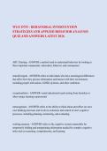 WGU D753 - Behavioral Intervention Strategies and Applied Behavior Analysis