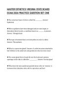 MASTER ESTHETICS VIRGINIA STATE BOARD EXAM 2026 PRACTICE QUESTION SET ONE