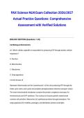 PAX Science NLN Exam Collection 2026&sol;2027 Actual Practice Questions&colon; Comprehensive Assessment with Verified Solutions