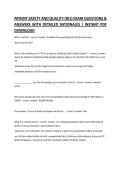 PATIENT SAFETY AND QUALITY &lpar;W1&rpar; EXAM QUESTIONS & ANSWERS WITH DETAILED RATIONALES &vert; INSTANT PDF DOWNLOAD