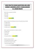 CARO PRACTICE EXAM&vert;QUESTIONS AND 100&percnt; CORRECT ANSWERS&vert;LATEST &excl;&excl;&excl;&excl;2026&vert;GRADED A&plus;&vert; &lpar;EXAM READY&rpar;