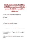 Les 305 Clark Asu Exam 2 Latest 2026  UPDATED Exam Questions and Verified  Answers &lpar;2026&sol;2027&rpar; &vert; Graded A&plus; &vert;  100&percnt; Success 