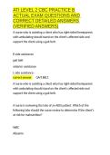 ATI LEVEL 2 CBC PRACTICE B ACTUAL EXAM QUESTIONS AND CORRECT DETAILED ANSWERS &lpar;VERIFIED ANSWERS&rpar;&period;docx